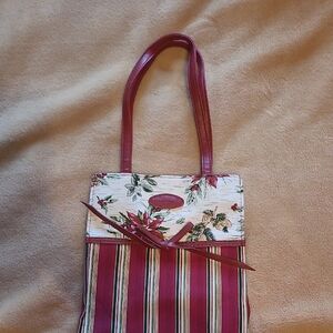 Longaberger Christmas Canvas Bag